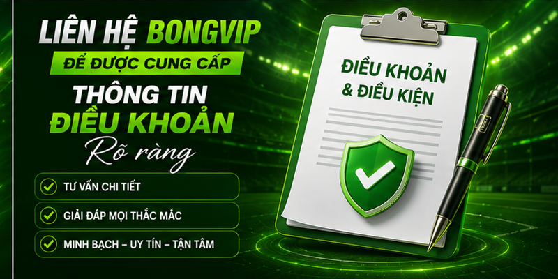 Liên hệ Bongvip để được cung cấp thông tin điều khoản rõ ràng
