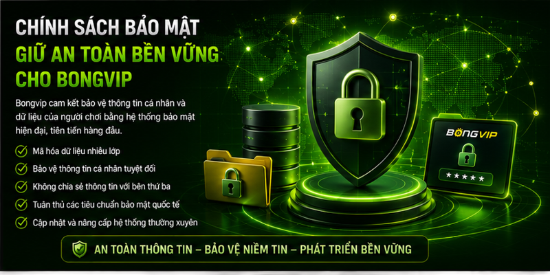 Chính sách bảo mật giữ an toàn bền vững cho Bongvip