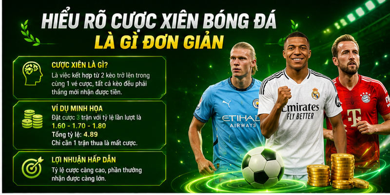 Hiểu rõ cược xiên bóng đá là gì đơn giản