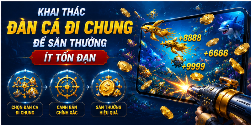 Khai thác đàn cá đi chung để săn thưởng ít tốn đạn