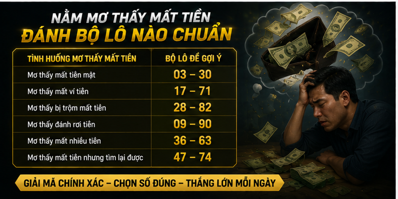 Nằm mơ thấy mất tiền đánh bộ lô nào chuẩn Nằm mơ thấy mất tiền đánh bộ lô nào chuẩn