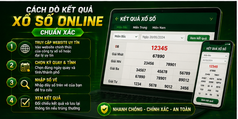 Cách dò kết quả xổ số online chuẩn xác Cách dò kết quả xổ số online chuẩn xác