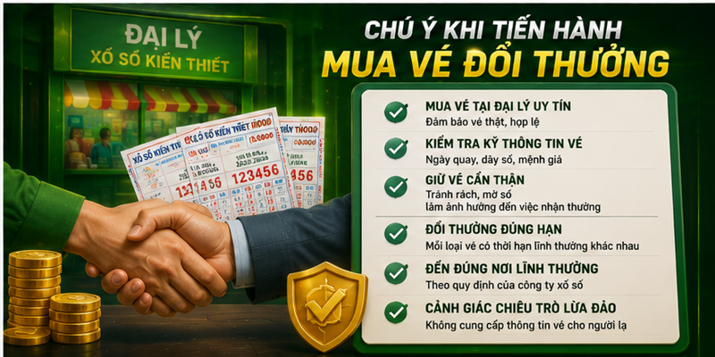 Chú ý khi tiến hành mua vé đổi thưởng Chú ý khi tiến hành mua vé đổi thưởng